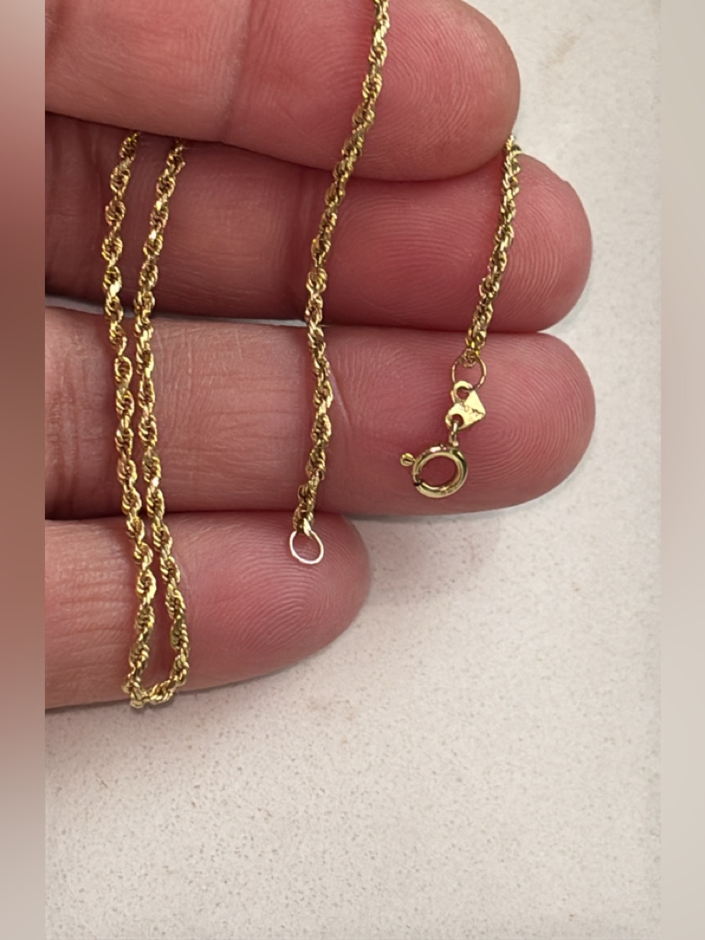 10k Gold Rope Chain Bracelet/Anklet